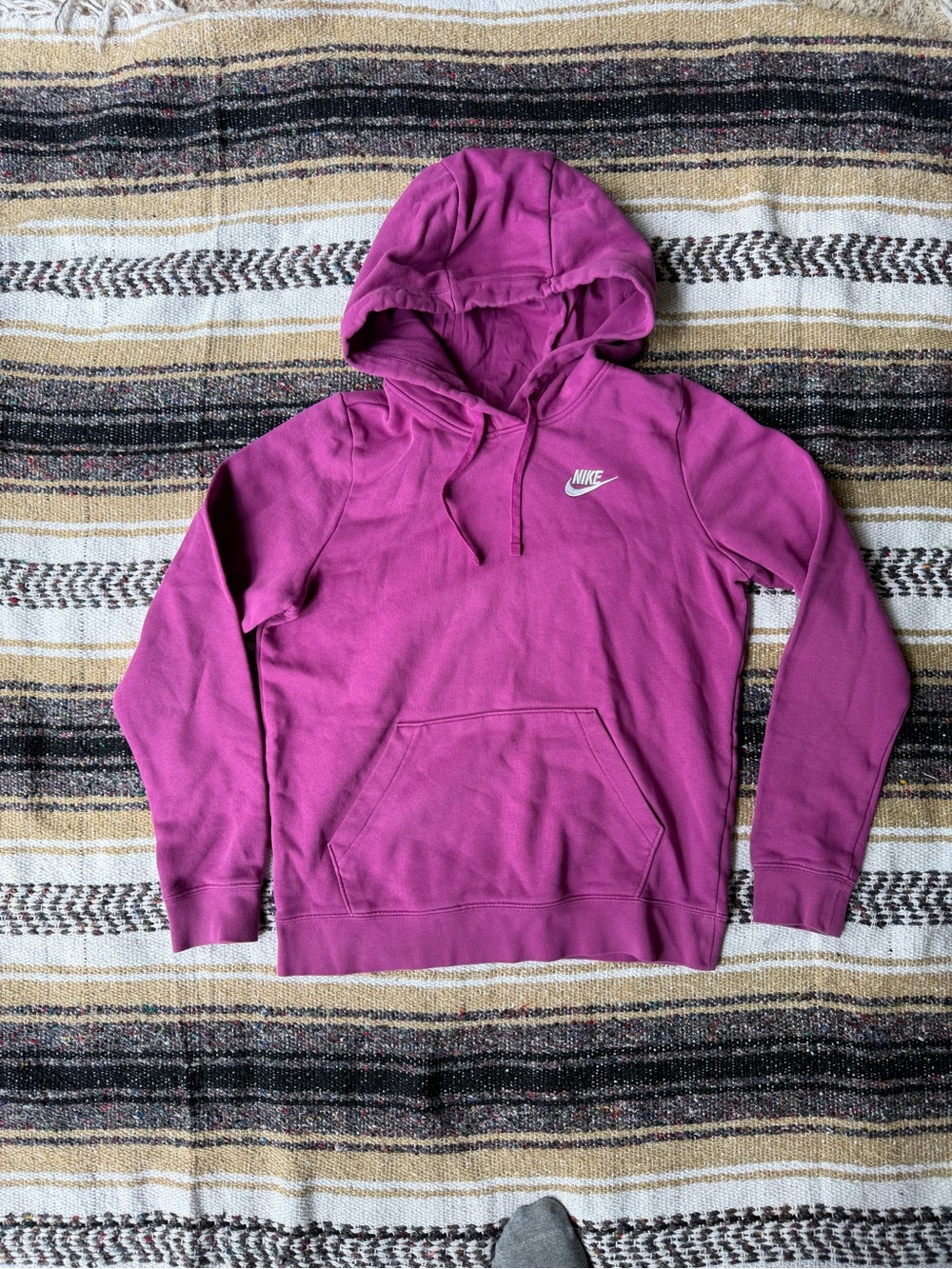 Nike Fuchsia Pullover Hoodie with Swoosh Tag